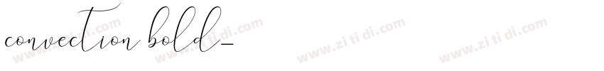 convection bold字体转换